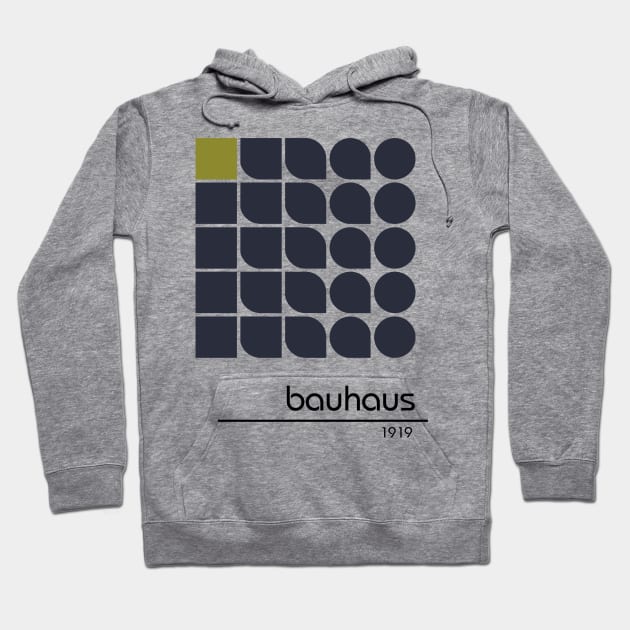 Bauhaus Retro Vintage Geometric Pattern Poster Design Hoodie by So Young So Good